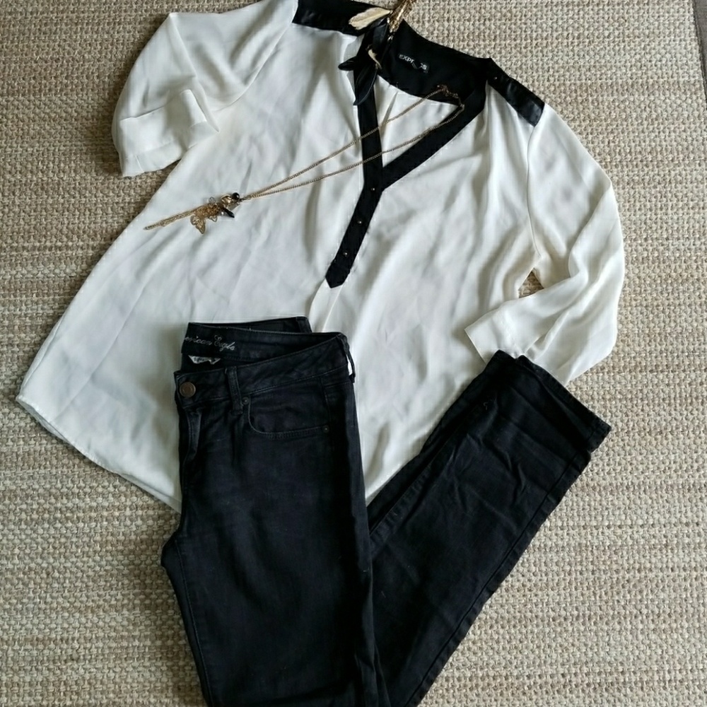 AE Faded Black Jeans